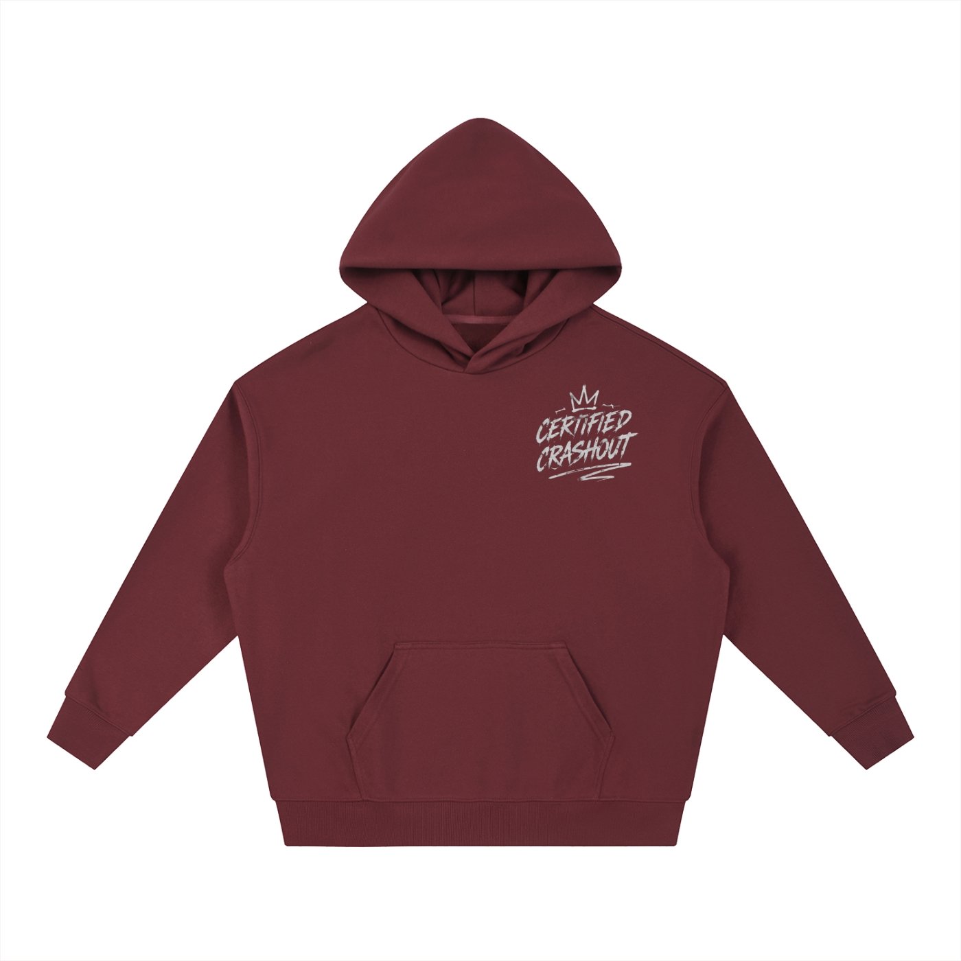Certified Crashout Essential Boxy Heavyweight Drop-Shoulder Hoodie