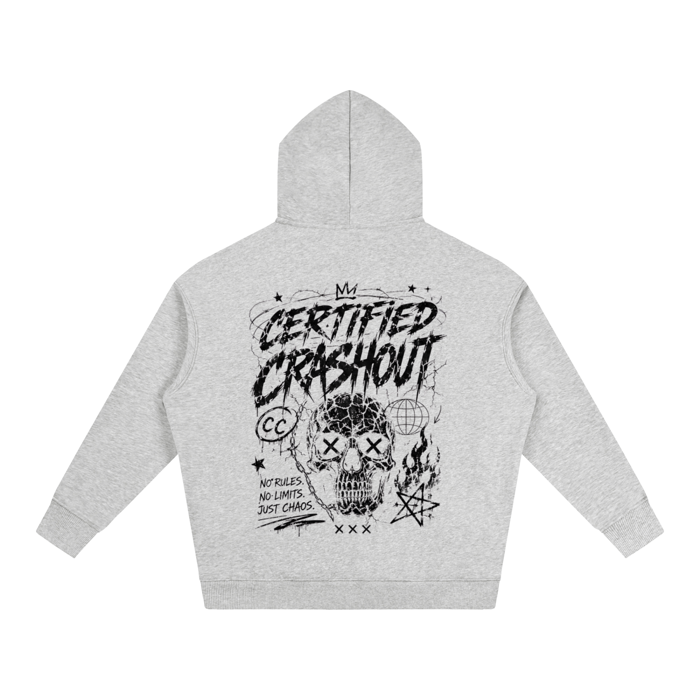 Certified Crashout Oversize Fleeced Hoodie