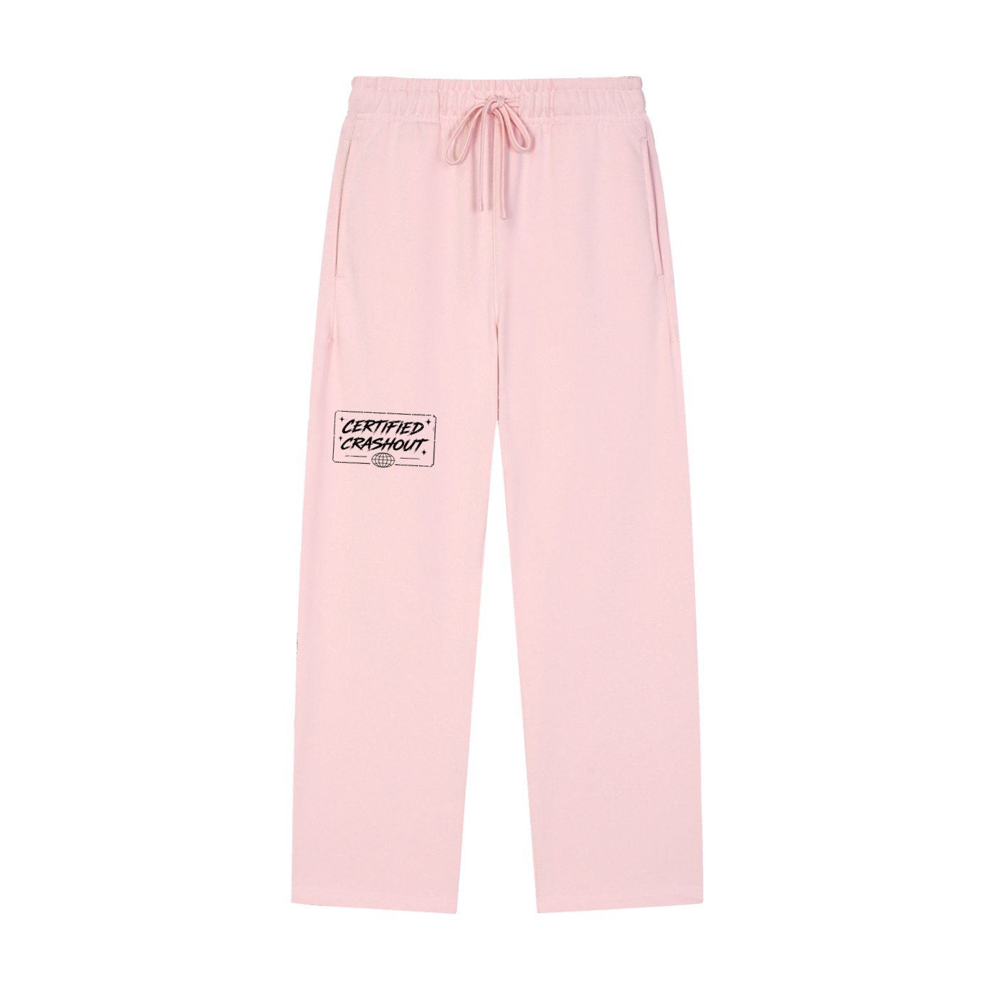 Certified Crashout World Solid Color Straight-Leg Sweatpants