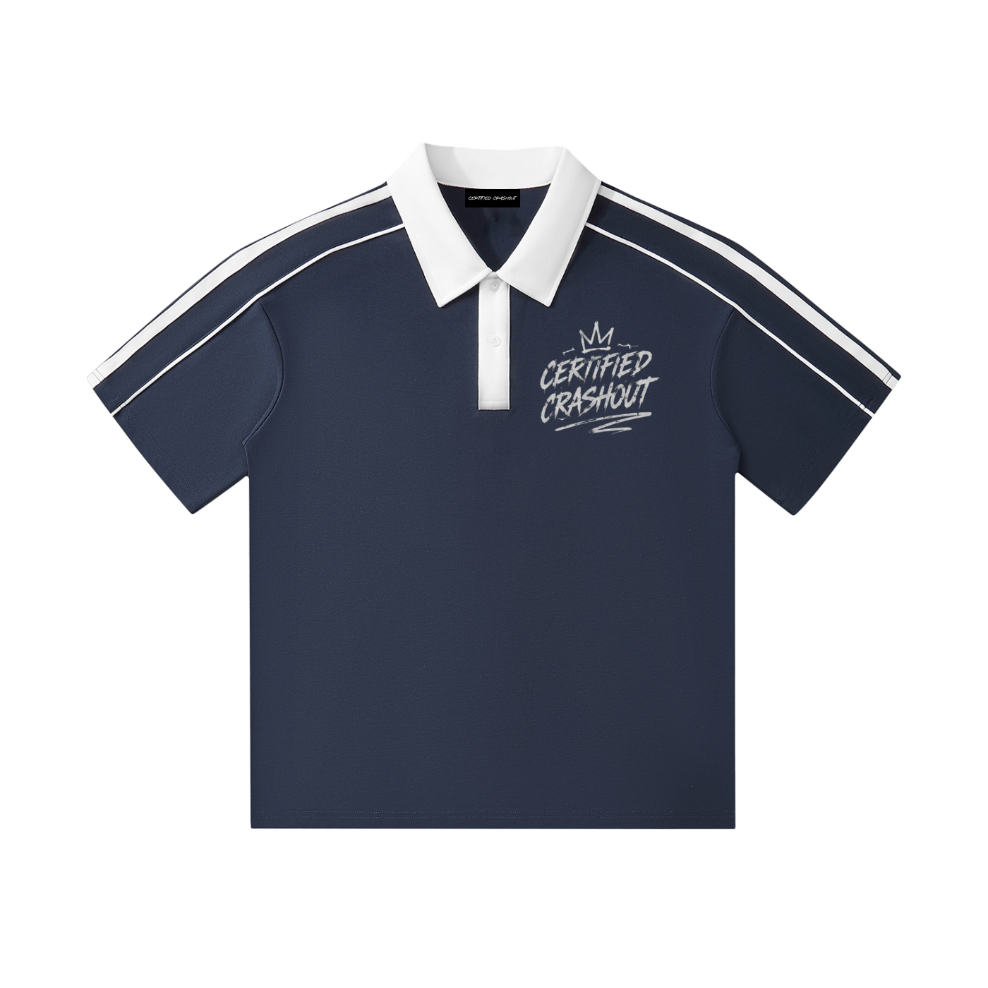 Certified Crashout Collar Short-Sleeve Polo Shirt