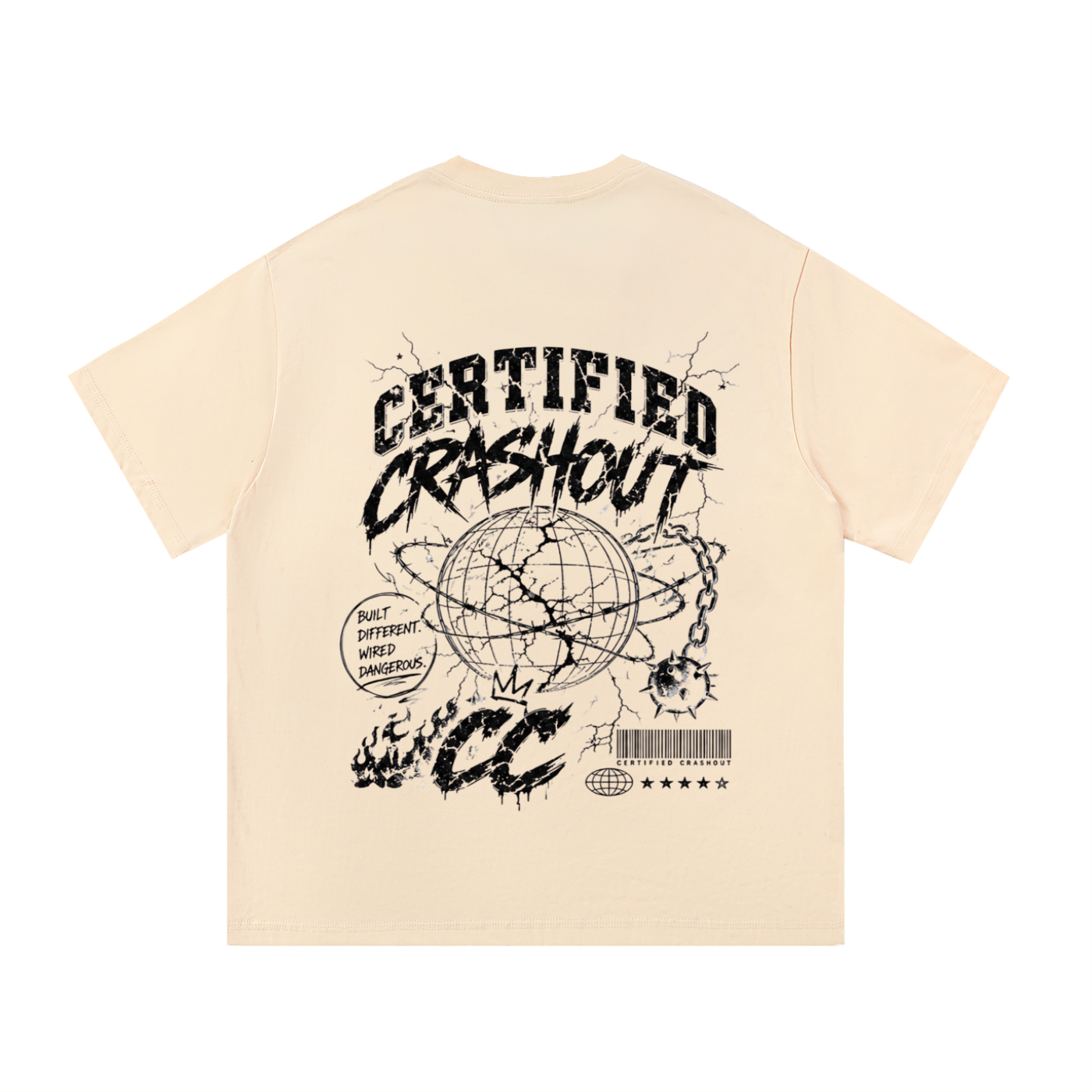 Certified Crashout World Essential Cotton T-Shirt