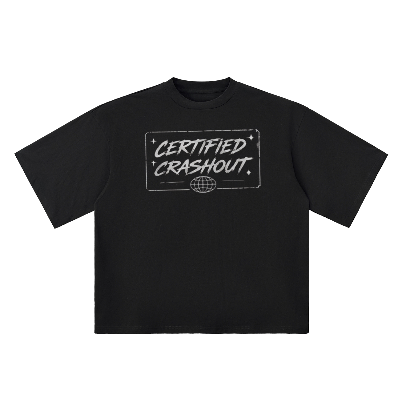 Certified Crashout World Oversized Drop Shoulder T-Shirt