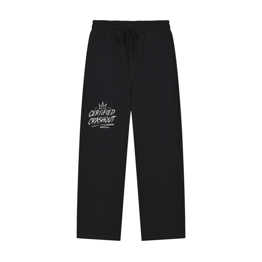 Certified Crashout Solid Color Straight-Leg Sweatpants