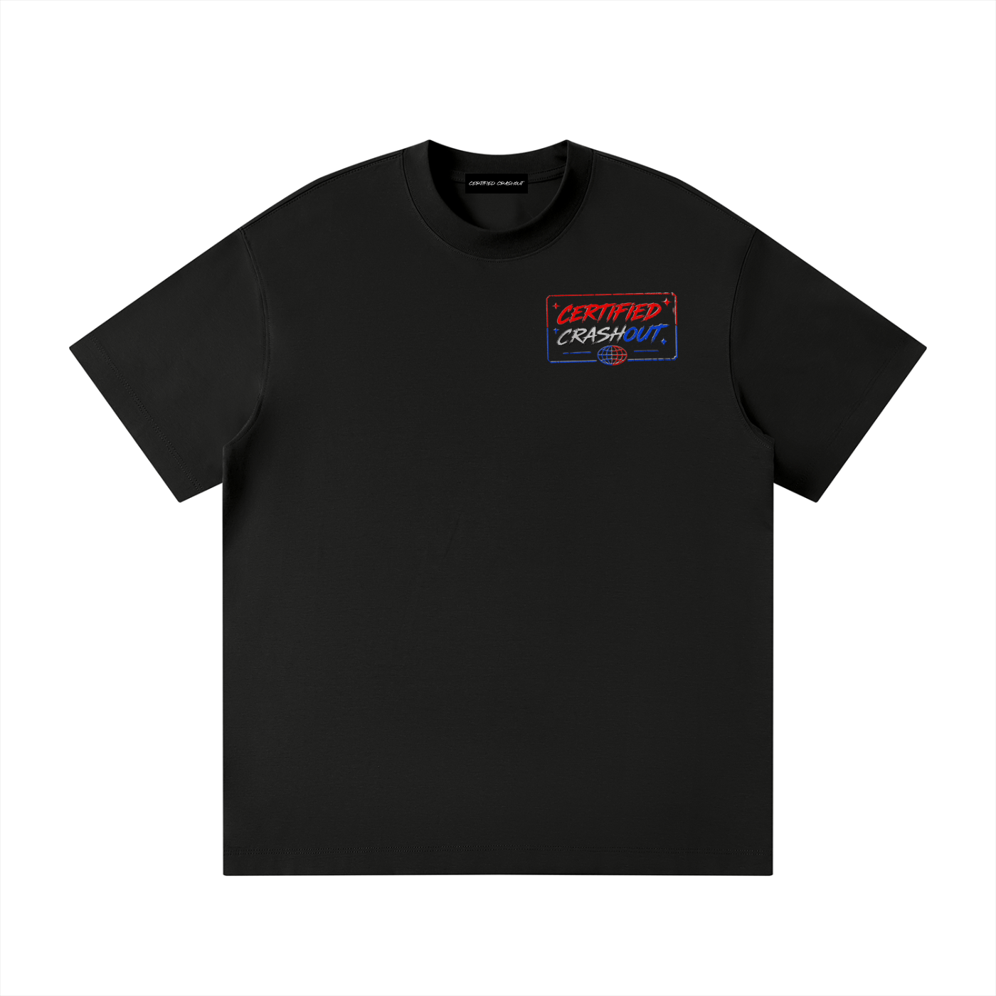 Certified Crashout World 4th Of July Edition Unisex Loose Fit Crewneck T-Shirt
