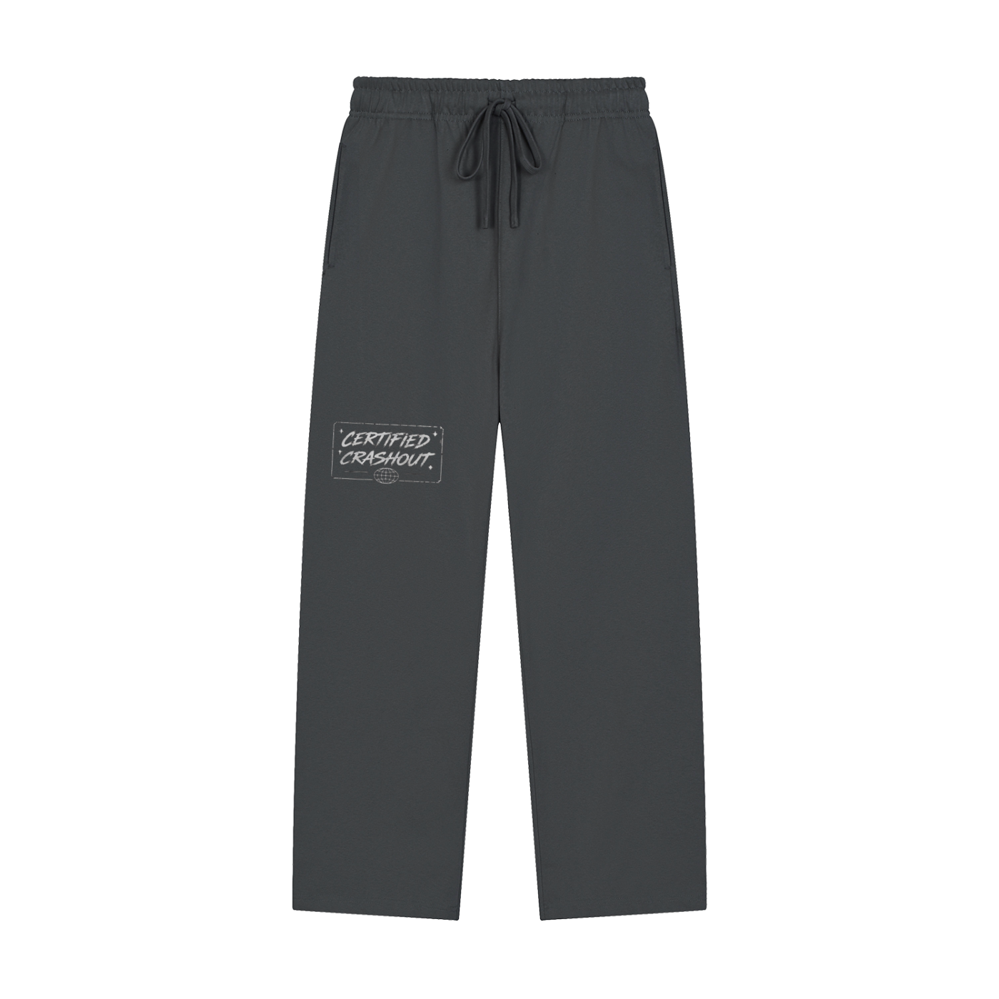 Certified Crashout World Solid Color Straight-Leg Sweatpants