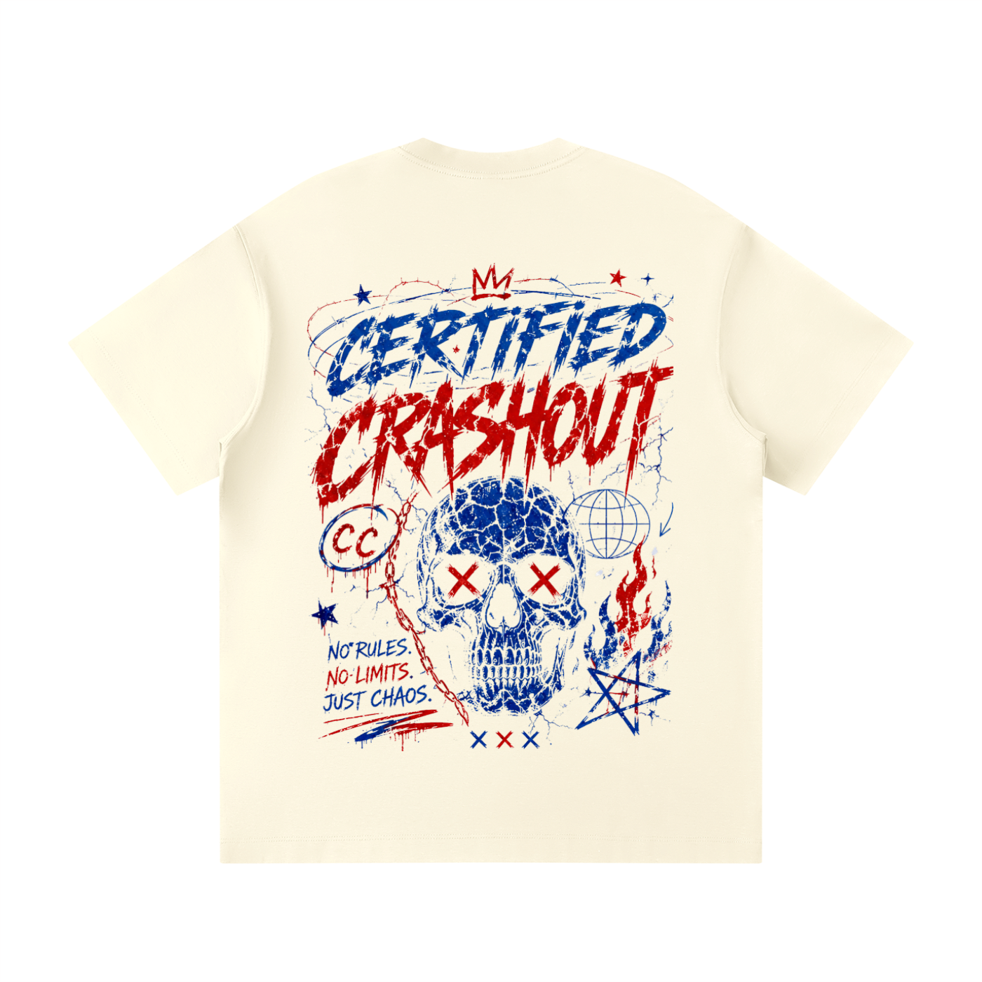Certified Crashout 4th Of July Edition Unisex Loose Fit Crewneck T-Shirt