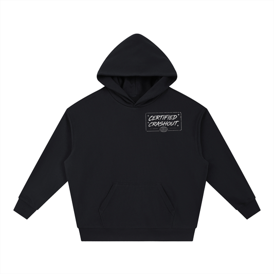 Certified Crashout World Essential Boxy Heavyweight Drop-Shoulder Hoodie