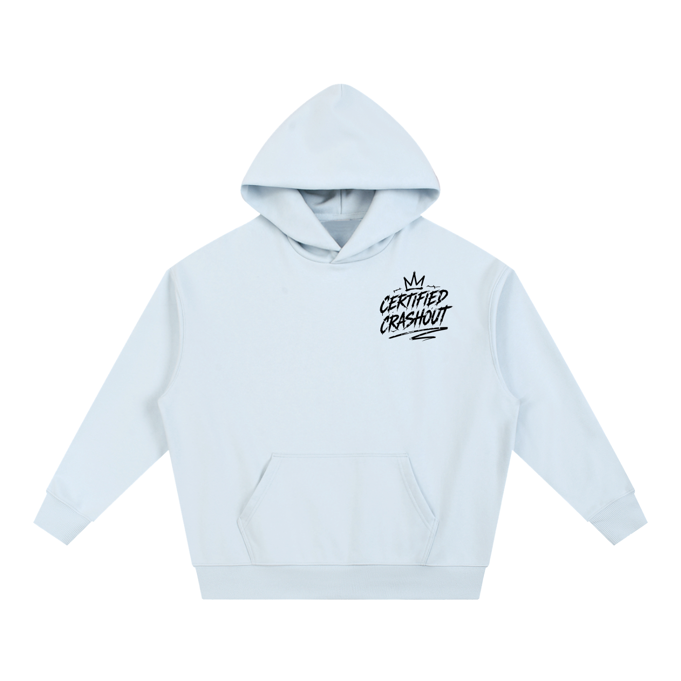 Certified Crashout Essential Boxy Heavyweight Drop-Shoulder Hoodie