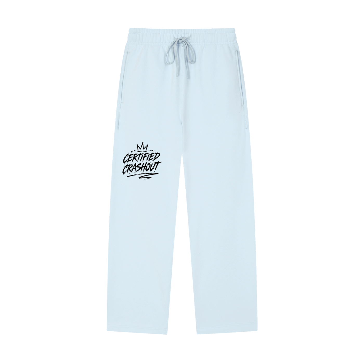 Certified Crashout Solid Color Straight-Leg Sweatpants